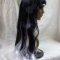 Gothic Black White Diva Glam Wig Evil Doll Joker Ghostly Mime Pierrot Anime Gaga