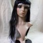 Gothic Black White Diva Glam Wig Evil Doll Joker Ghostly Mime Pierrot Anime Gaga
