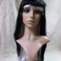 Gothic Black White Diva Glam Wig Evil Doll Joker Ghostly Mime Pierrot Anime Gaga