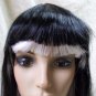 Gothic Black White Diva Glam Wig Evil Doll Joker Ghostly Mime Pierrot Anime Gaga