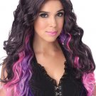 Sexy Wavy Layers Multi Color Cascade Wig Purple Pink Pop Star Nicki Candy Anime Sexy Wavy Layers Multi Color Cascade Wig Purple Pink Pop Star Nicki Candy Anime