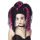 Black with Hot Pink Tokyo Pop Princess Wig Punk Geisha Rave Anime Manga Harajuku Cosplay Black with Hot Pink Tokyo Pop Princess Wig Punk Geisha Rave Anime Manga Harajuku Cosplay
