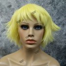 Yellow Feathered Cosplay Wig Edgy Layered Shag Comic Anime Storm Pixie Fairy Elf