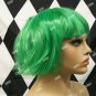Green Babe Wig Funky Alien Oompa Loompa Candy Worker Fairy Joker Disgust Envy
