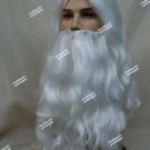 Nice Quality Long Santa Claus Beard Wig Victorian Father Christmas Biblical Wizard Merlin Gandalf