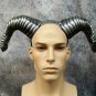 Silver Ram Horns Pan Minotaur Goat Fantasy Mythical Beast Creature BigHorn Sheep