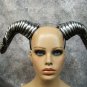 Silver Ram Horns Pan Minotaur Goat Fantasy Mythical Beast Creature BigHorn Sheep