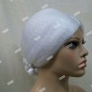 White Mrs Santa Costume Wig with Bun Claus Betsy Ross Old Maid Mother Christmas