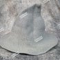 Whimsical Light Gray Cosplay Witch Hat Unisex Medieval Peasant Renaissance Wizard