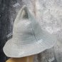 Whimsical Light Gray Cosplay Witch Hat Unisex Medieval Peasant Renaissance Wizard