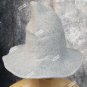 Whimsical Light Gray Cosplay Witch Hat Unisex Medieval Peasant Renaissance Wizard