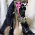 Viper Snake Mask w Hair Anaconda Jungle Serpent Mythical Greek Gorgon Queen King