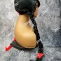 Half Red & Black Schizo Braided Wig Goth Psycho Widows Peak Comic Harley Quinn Split Personality