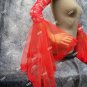Red Lace Bell Sleeves Devil Fire Witch Goth Beetlejuice Bride Victorian Vampire Lydia Deetz