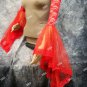 Red Lace Bell Sleeves Devil Fire Witch Goth Beetlejuice Bride Victorian Vampire Lydia Deetz