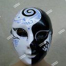 Painted Face Mask Harlequin Masquerade Creepy Day Night Stalker Cirque Pierrot