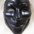 Economy Matte Black V For Vendetta Costume Face Mask Guy Fawkes Crowd Disguise