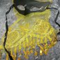 Gold Harem Eye Mask Veil Egyptian Genie Gypsy Fortune Teller Bollywood Bellydancer
