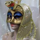 Egyptian Goddess Eye Mask Asp Tut Nile Queen Mummy Cleopatra Masquerade Pharaoh