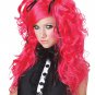 Sexy Hot Pink Doll House Wig Half Pigtails Rave Party Japanese Anime Cosplay Harajuku