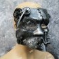 Silver Steampunk Bauta Costume Face Mask Apocalypse Robot Guy Futuristic Machine