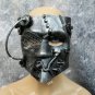 Silver Steampunk Bauta Costume Face Mask Apocalypse Robot Guy Futuristic Machine
