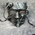 Silver Steampunk Bauta Costume Face Mask Apocalypse Robot Guy Futuristic Machine