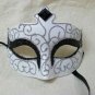 Fancy Gothic Swan Mask Black White Prima Ballerina Evil Wicked Odile Masquerade