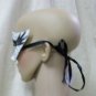 Fancy Gothic Swan Mask Black White Prima Ballerina Evil Wicked Odile Masquerade