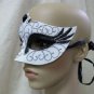 Fancy Gothic Swan Mask Black White Prima Ballerina Evil Wicked Odile Masquerade