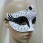 Fancy Gothic Swan Mask Black White Prima Ballerina Evil Wicked Odile Masquerade