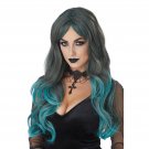 Teal Brown Mix Color Bleed Costume Wig Long Wavy Mermaid Siren Sea Queen Cosplay Teal Brown Mix Color Bleed Costume Wig Long Wavy Mermaid Siren Sea Queen Cosplay