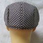 Brown Tan Checkered Cap Hat Houndstooth 20s Newsboy Jasper Horace Cruella Crooks