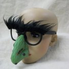 Goofy Frankenstein Monster Green Nose Costume Glasses Brows Unibrow Warts Witch