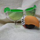 Margarita Glasses w/ Parrot Nose Parrothead Buffett Fan Party Sunglasses Eyewear