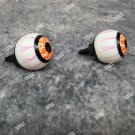 Pair of Eyeballs Halloween Prop Orange Bloodshot Eyes Pumpkin Mask Crafts Decor Pair of Eyeballs Halloween Prop Orange Bloodshot Eyes Pumpkin Mask Crafts Decor