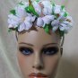 White Daisy Floral Headband Hippie Flower Fairy Free Spirit 70s Mother Nature Big Cat Lady