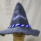 Heavy Gray Peasant Oktoberfest Hat German Hillbilly Beer Party Commoner Unisex