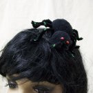 Whimsical Large Black Spider Hair Clip Adult Child Pet Widow Little Miss Muffet Arachnid Witch