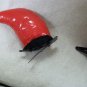 2 pc Clip on Red Devil Horns Hair Clips Barrettes Adult Pet Cosplay Hot Stuff Imp