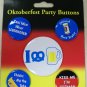 Oktoberfest Party Buttons Hat Pins Brewmaster German Official Beer Taster 5 pcs