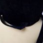 Fancy Gothic Black Vampire Standup Collar Jabot Ascot Count Dracula Steampunk