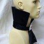 Fancy Gothic Black Vampire Standup Collar Jabot Ascot Count Dracula Steampunk