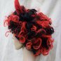 Curly Devil Wig Horns Messy Curls Hot Stuff Demonia Imp Funky Disco Fro Devilish
