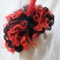 Curly Devil Wig Horns Messy Curls Hot Stuff Demonia Imp Funky Disco Fro Devilish