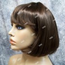 Deluxe Brown Gabrielle Wig Short Bob Bangs Scooby Velma Roaring 20's Flapper Cosplay