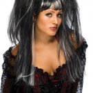 Punk Black White Lilith Fairy Wig Anime Sexy Manga Zombie Ratty Pigtails Cheerleader