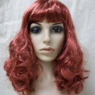 Natural Red Vegas Wig Showgirl 50s Retro Pinup Model Rockabilly Bettie Pop Star Katy