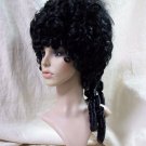 Black Empress Wig Gothic Marie Historical Lady Duchess French Queen Royal Harlot
