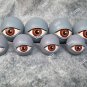 8 Count Eyeball Orbs Halloween Table Scatters Prop Creepy Eyeballs Lab Doctor Haunted House Decor